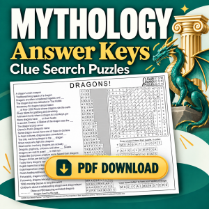 Mythology Package — downloadable puzzle answer keys