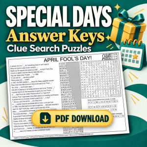 Special Days Package — downloadable puzzle answer keys