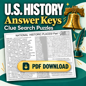 U.S. History Package — downloadable puzzle answer keys