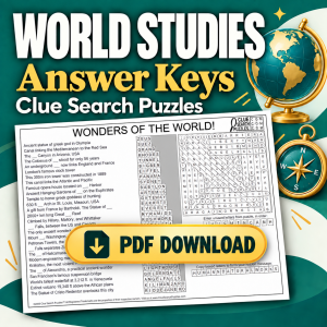World Studies Package — downloadable puzzle answer keys